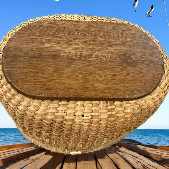 🐥 SOLD!!! 🐥 Nantucket Vintage Flagship Barlow Basket Bag - Picture 5 of 13